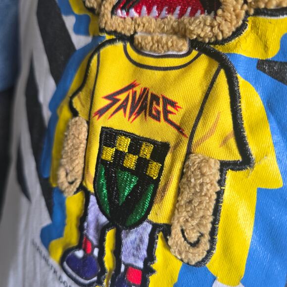 Savage Bear Patchwork Graphic Tee | Large - Picture 2 of 2